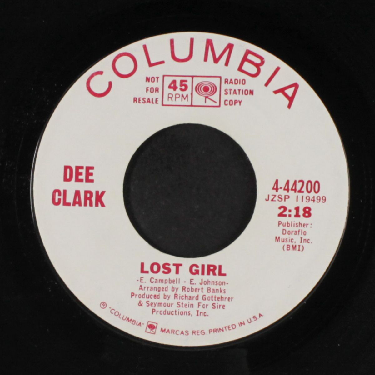 in these very tender moments / lost girl by DEE CLARK