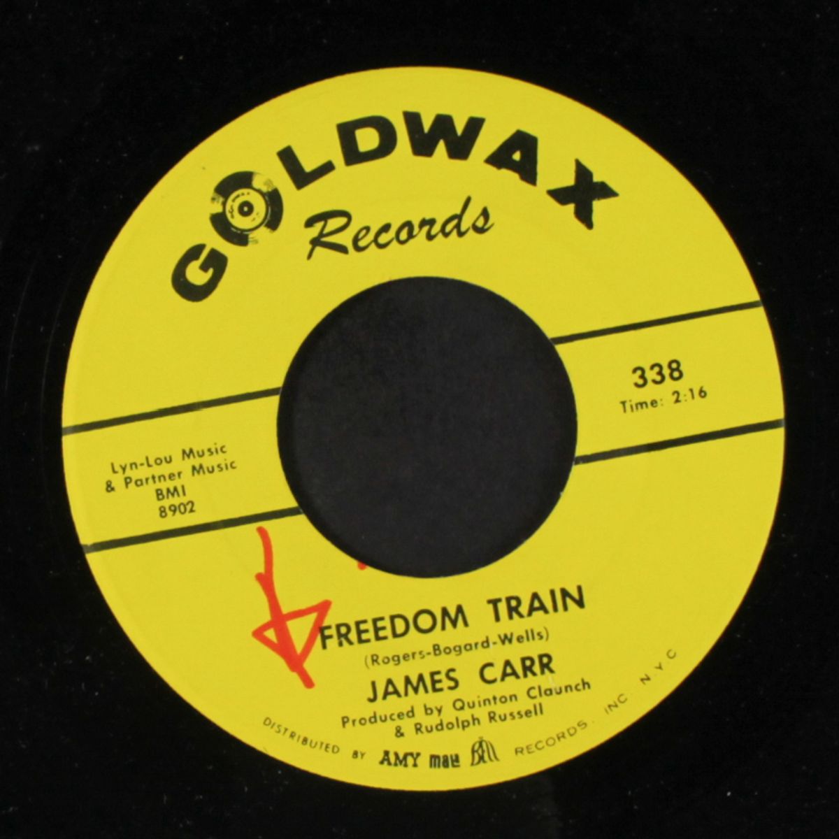 that's the way love turned out / freedom train by JAMES CARR