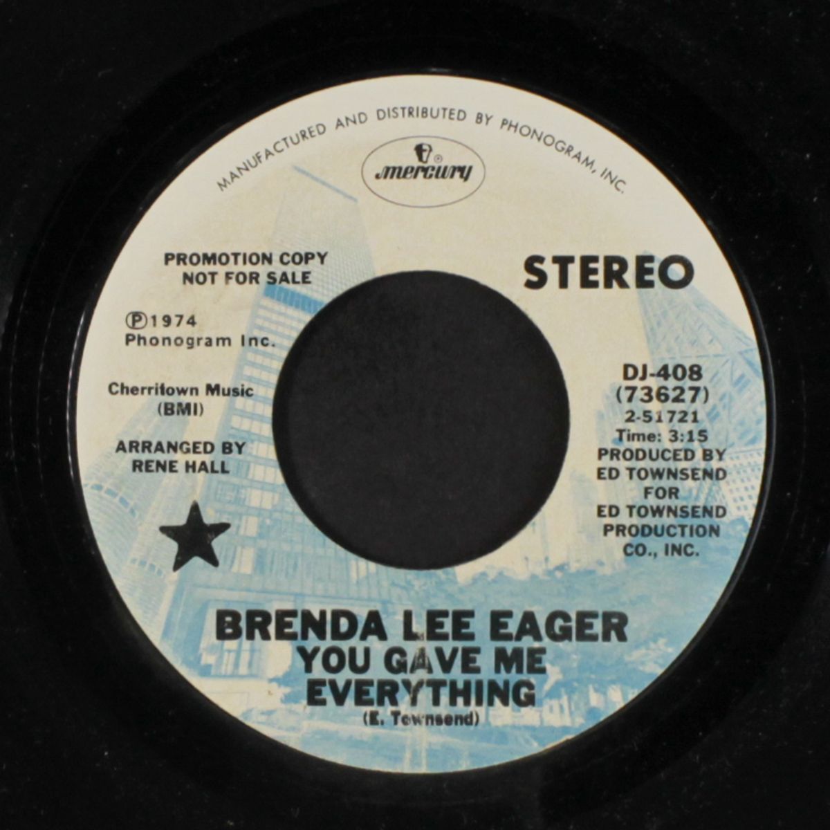 you gave me everything / same by BRENDA LEE EAGER