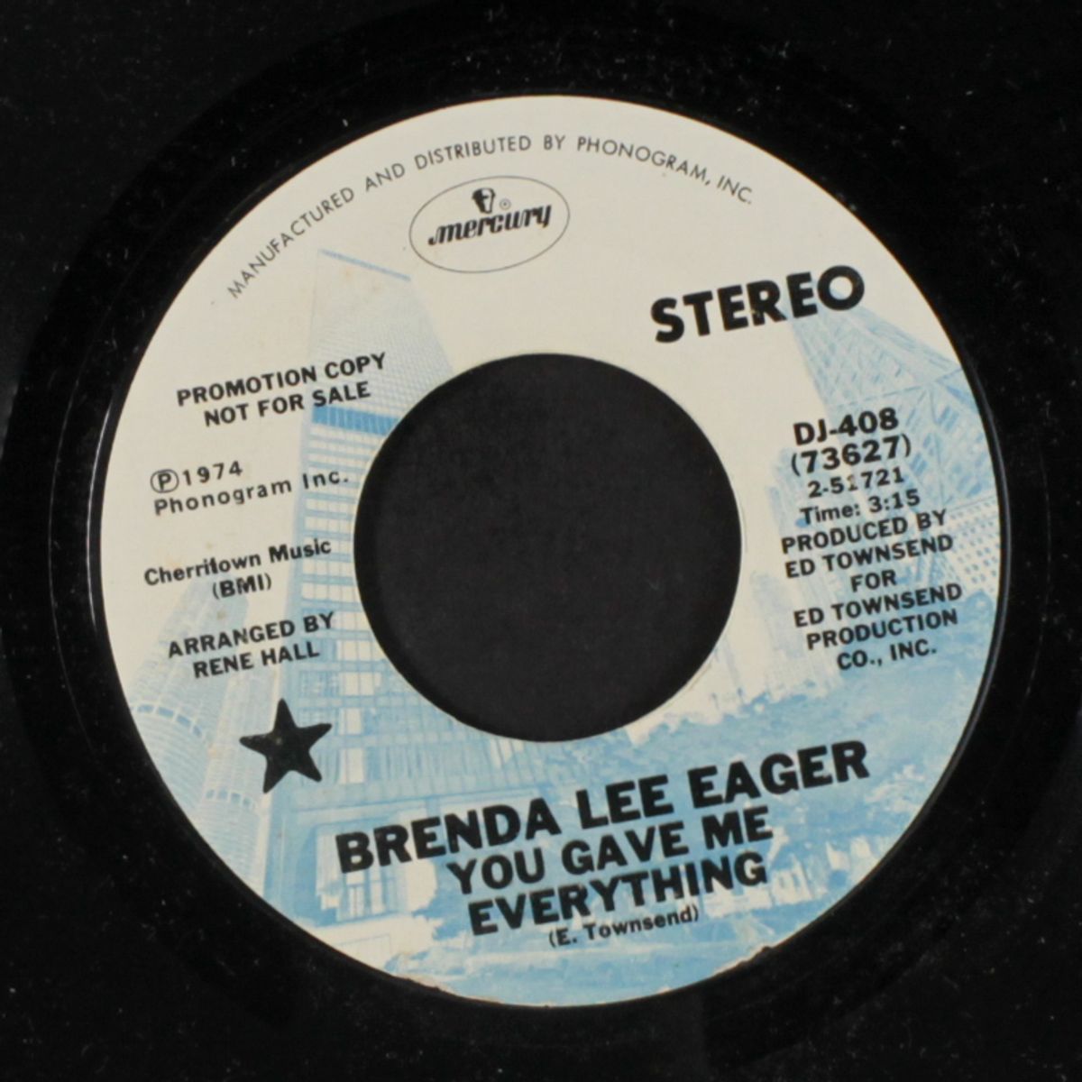 you gave me everything / same by BRENDA LEE EAGER