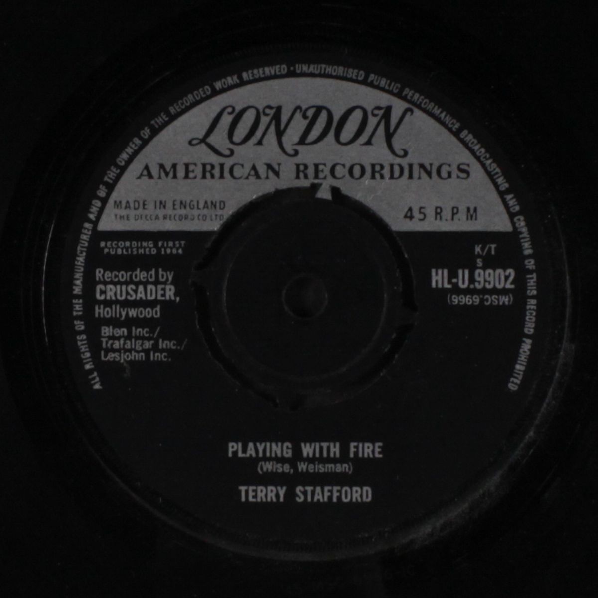 playing with fire / i'll touch a star by TERRY STAFFORD