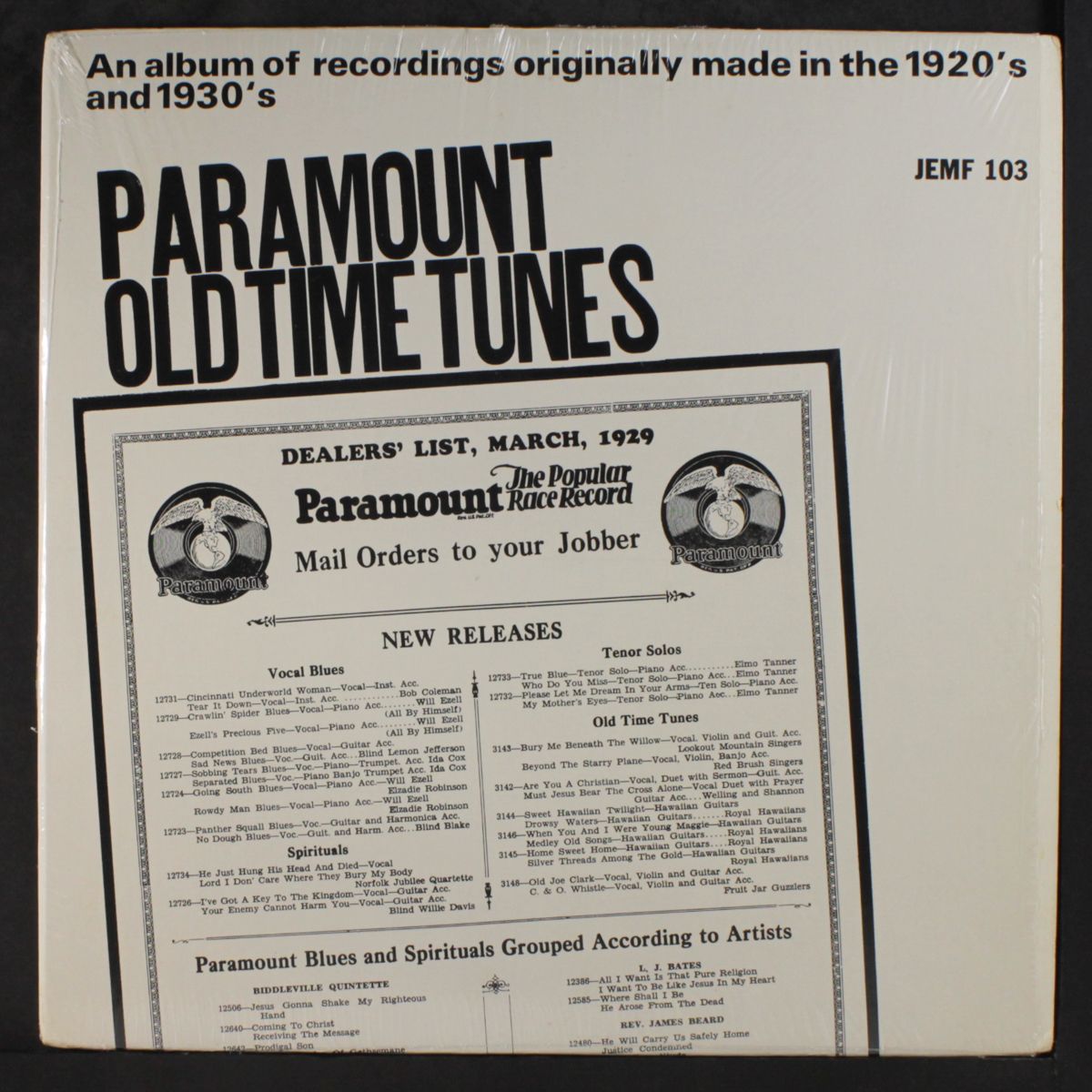 paramount old time tunes by VARIOUS