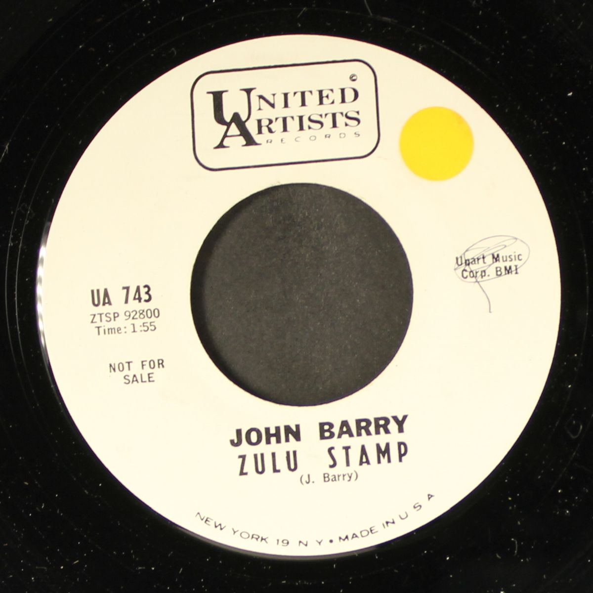 zulu stamp / big shield by JOHN BARRY
