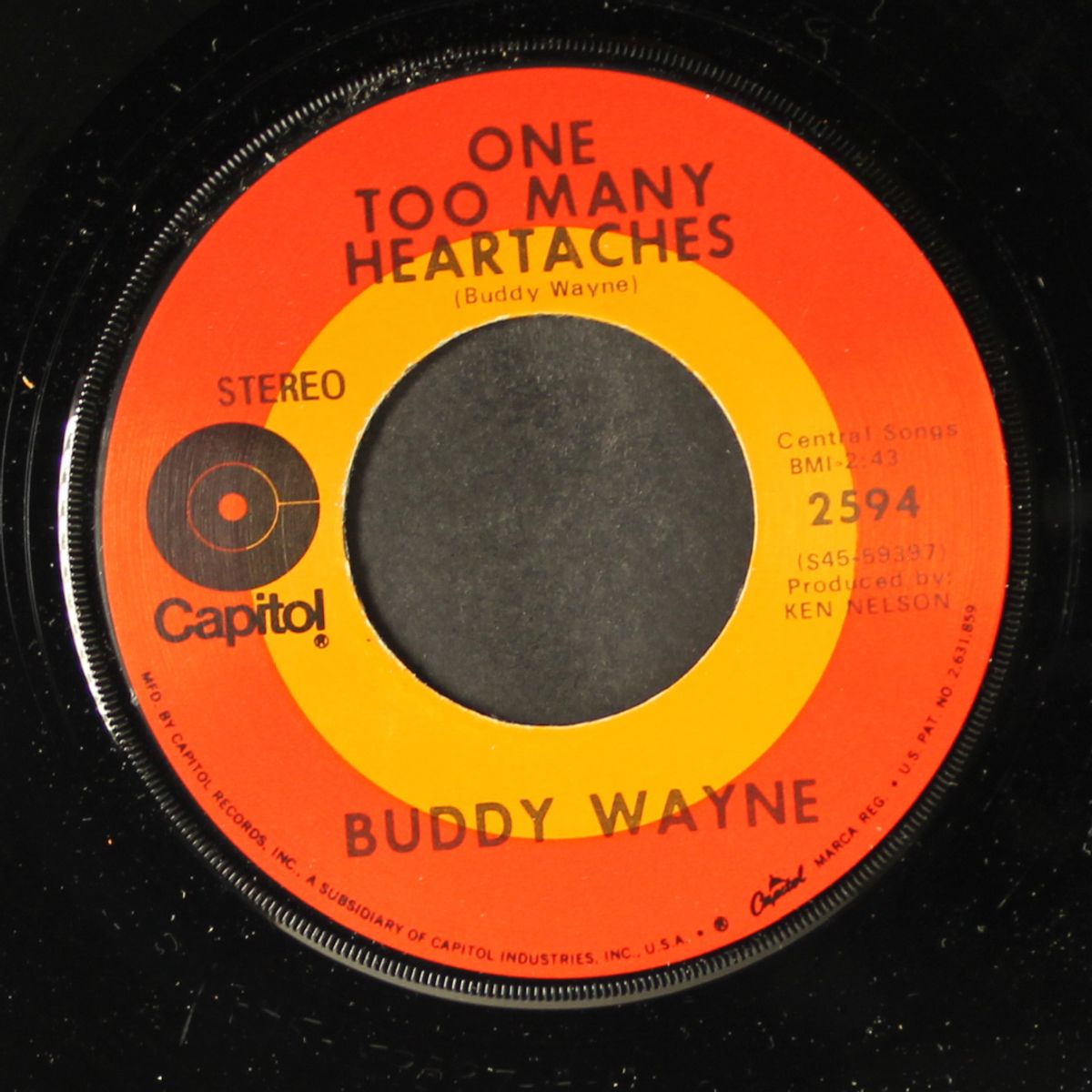 doin' hard time / one too many heartaches by BUDDY WAYNE