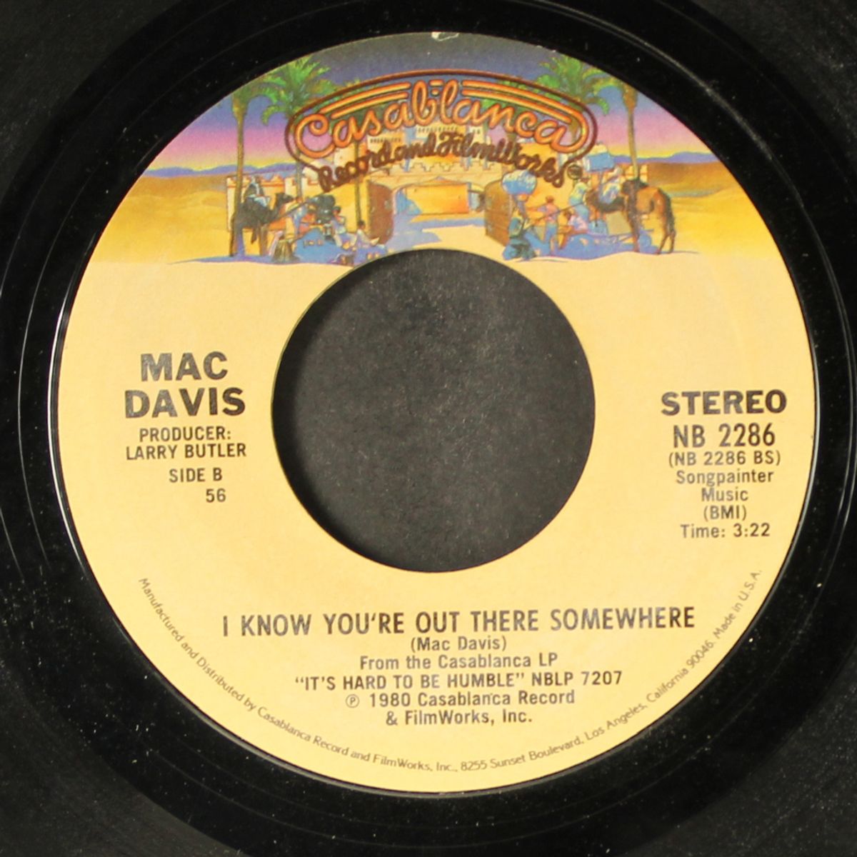 let's keep it that way / i know you're out there somewhere by MAC DAVIS