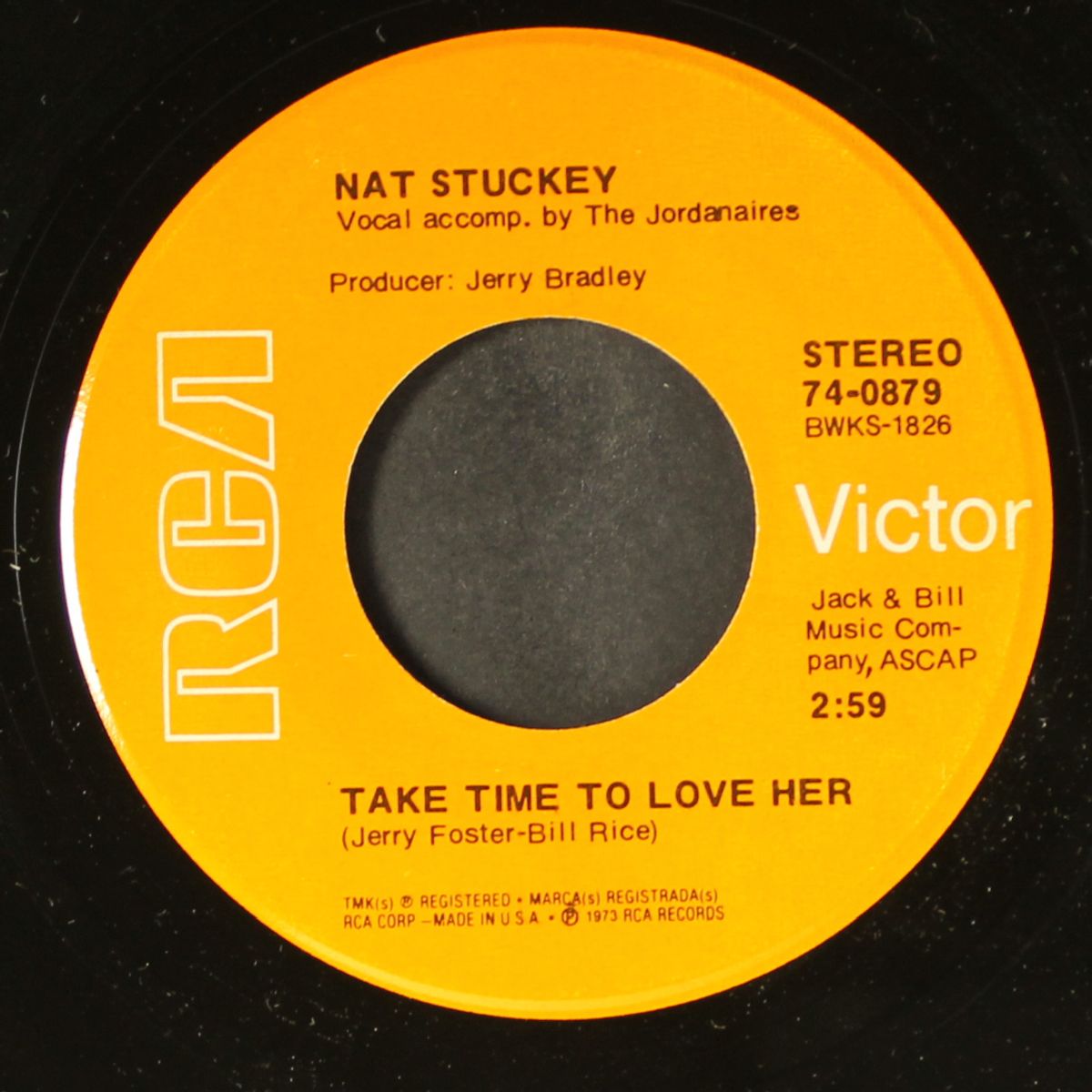 carry me back / take time to love her by NAT STUCKEY