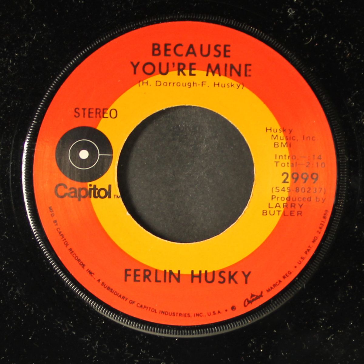 sweet misery / because you're mine by FERLIN HUSKY