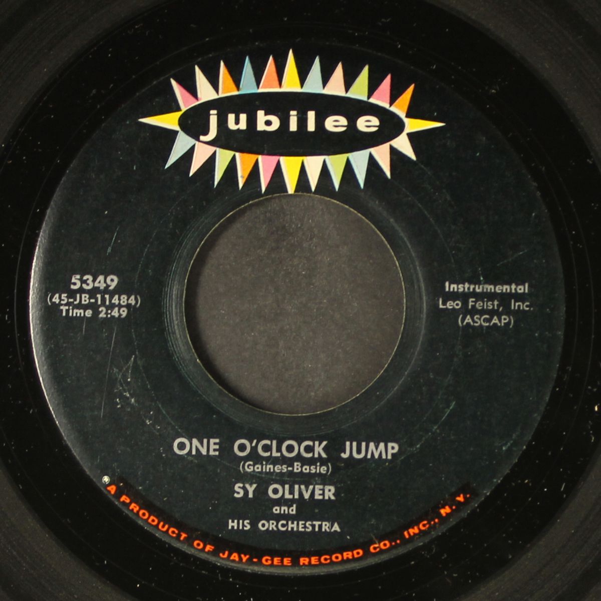 one o'clock jump by SY OLIVER