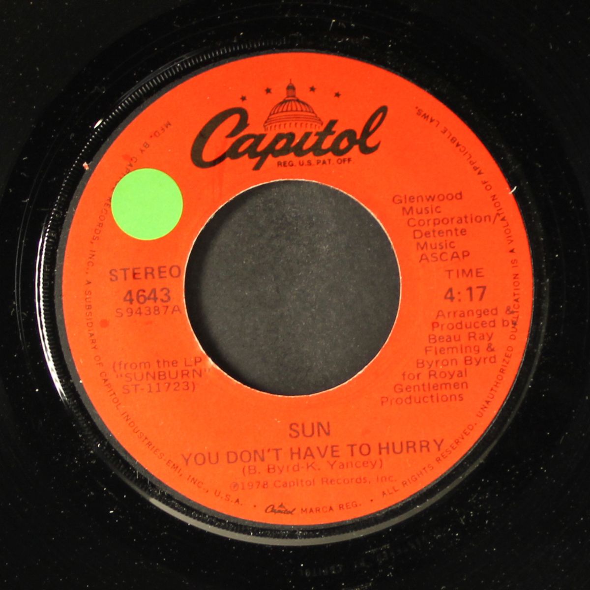 sun of a gun / you don't have to hurry by SUN