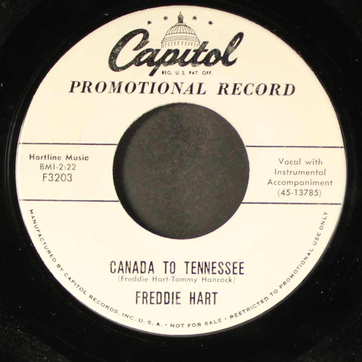 canada to tennessee by FREDDIE HART