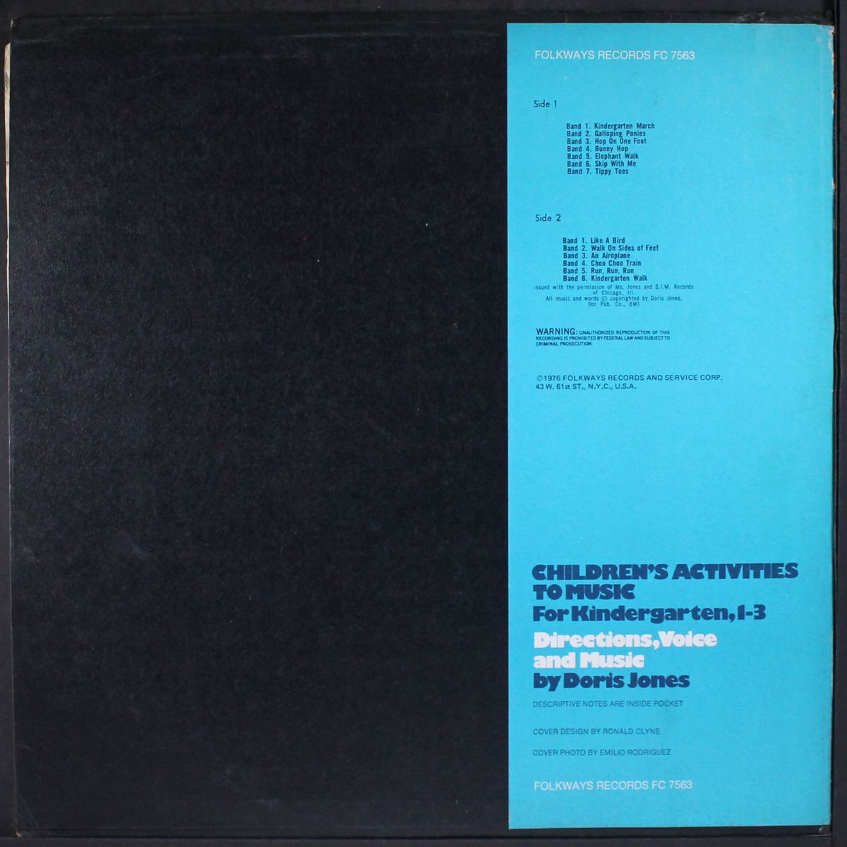 children's activities to music by DORIS JONES