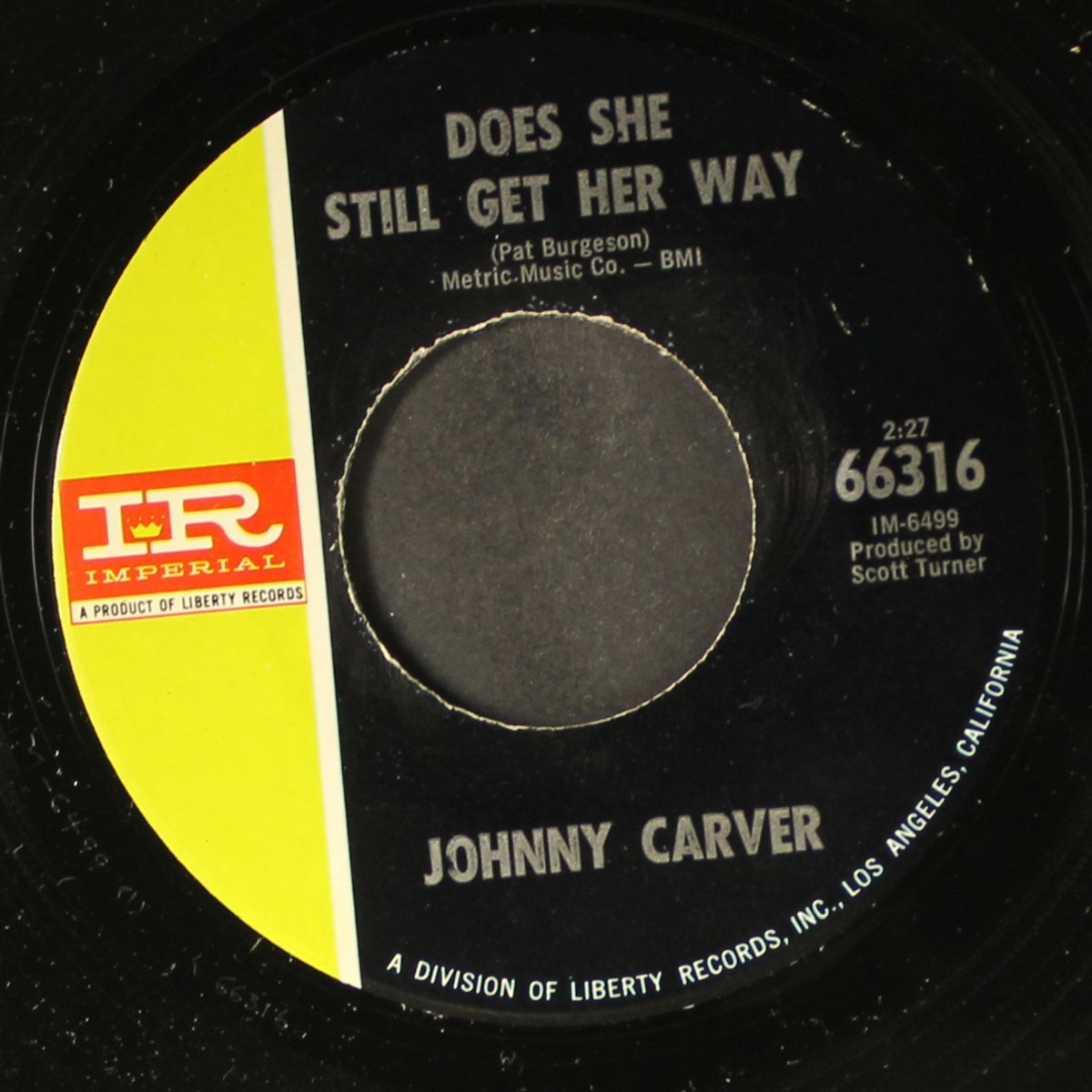leaving again / does she still get her way by JOHNNY CARVER