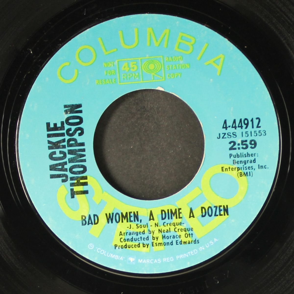 bad women, a dime a dozen / same by JACKIE THOMPSON