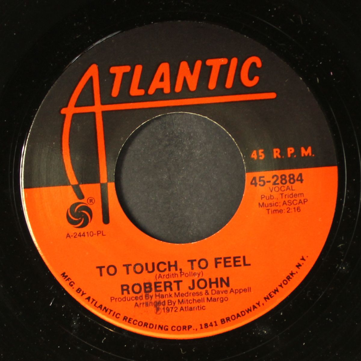 hushabye / to touch to feel by ROBERT JOHN