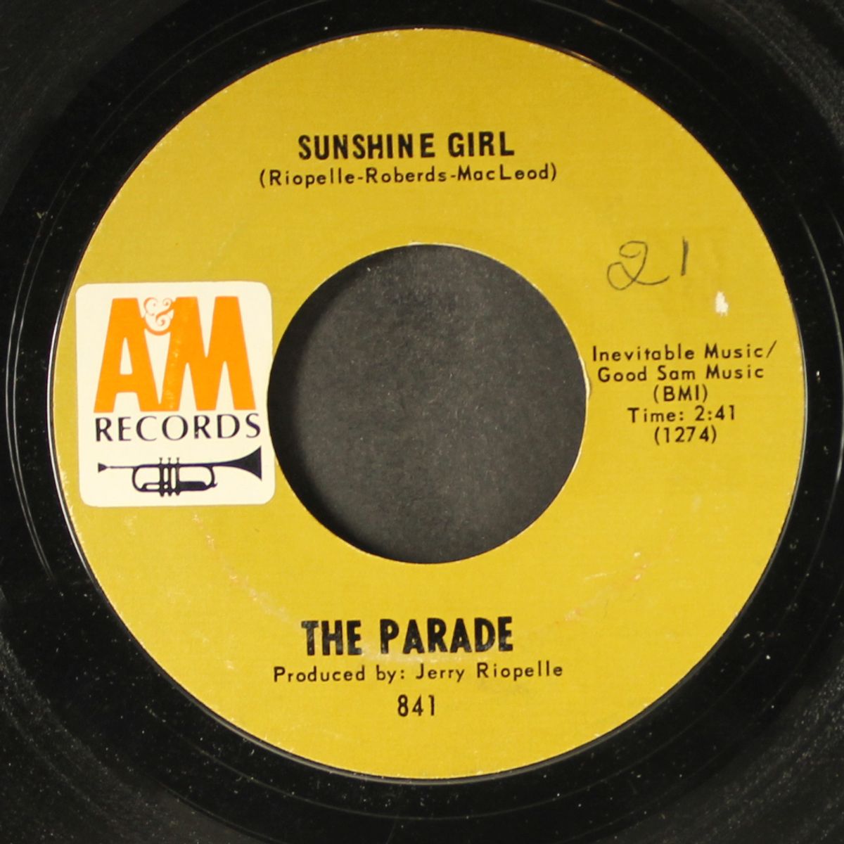 sunshine girl / this old melody by PARADE