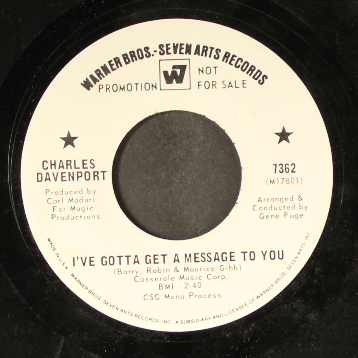 i've gotta get a message to you by CHARLES DAVENPORT