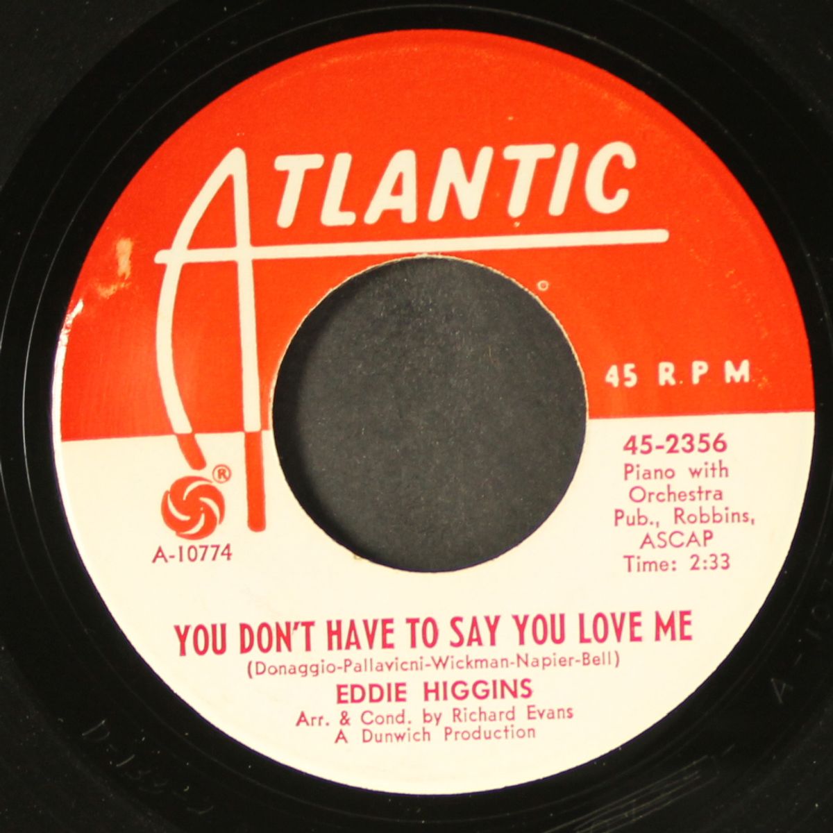alfie / you don't have to say you love me by EDDIE HIGGINS