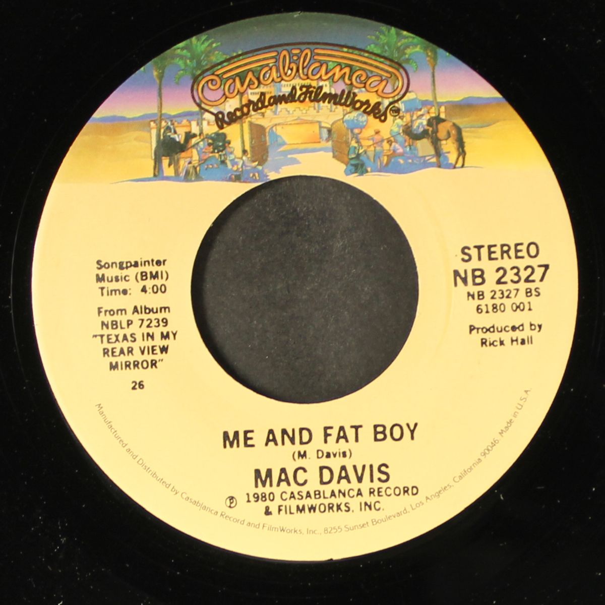 hooked on music / me & fat boy by MAC DAVIS