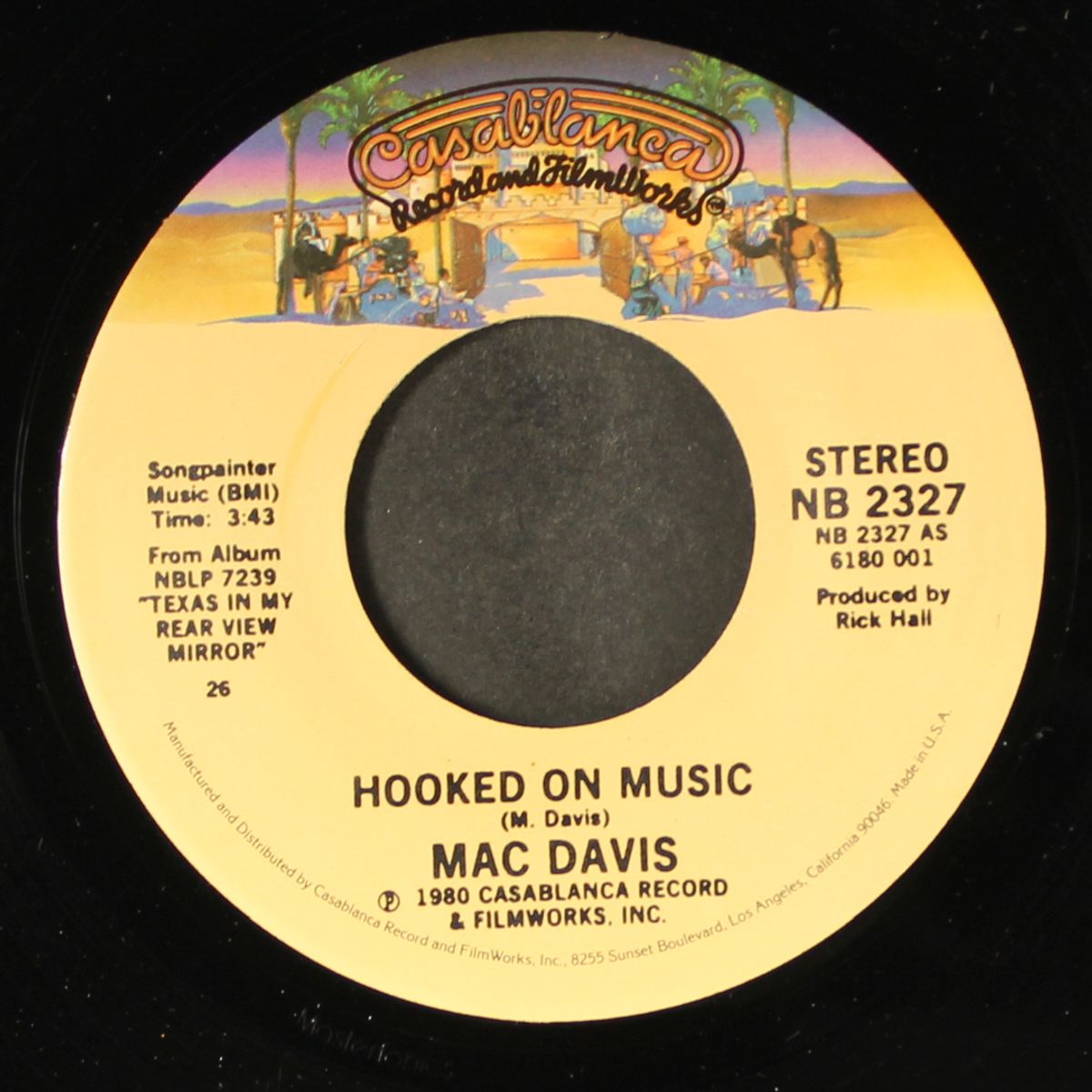 hooked on music / me & fat boy by MAC DAVIS
