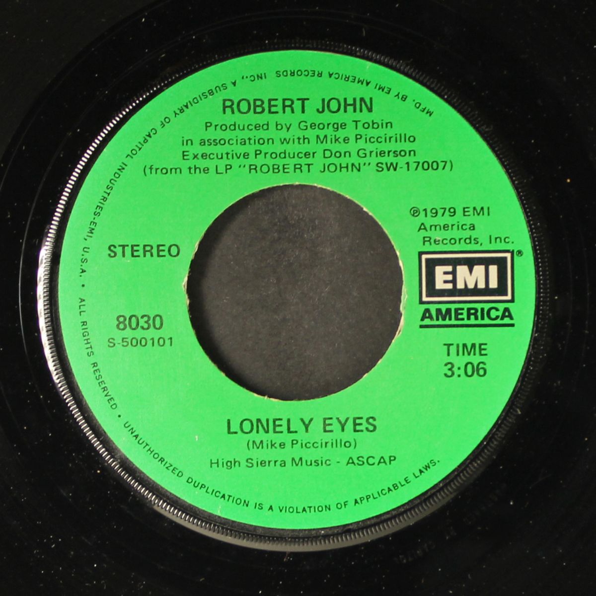 lonely eyes / dance the night away by ROBERT JOHN