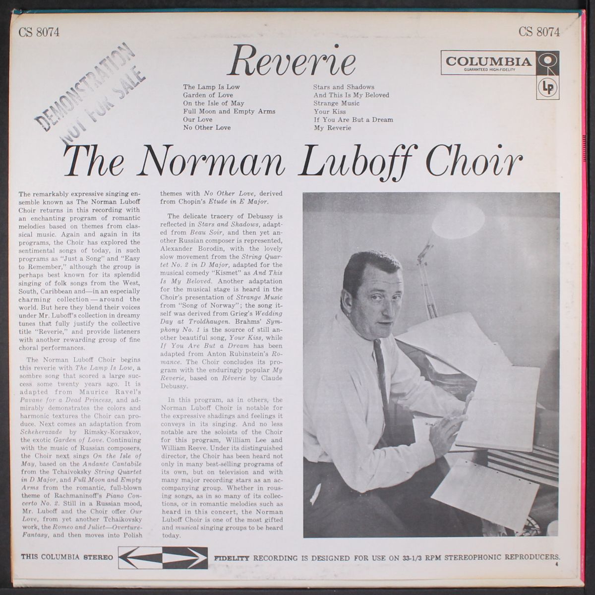 reverie by NORMAN LUBOFF CHOIR