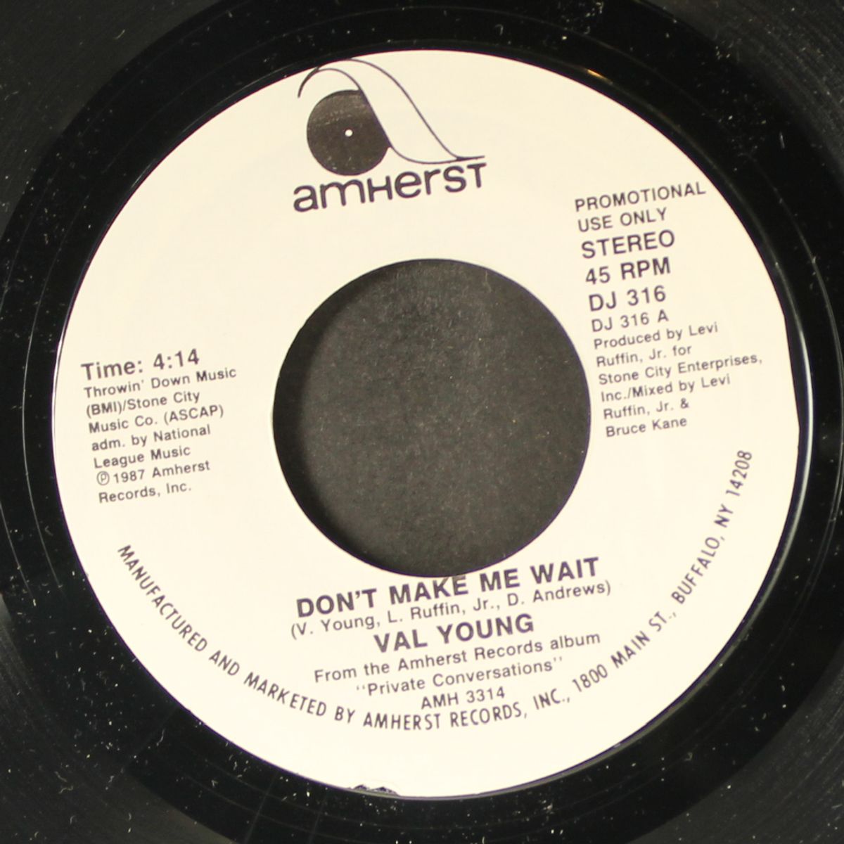 don't make me wait / same by VAL YOUNG