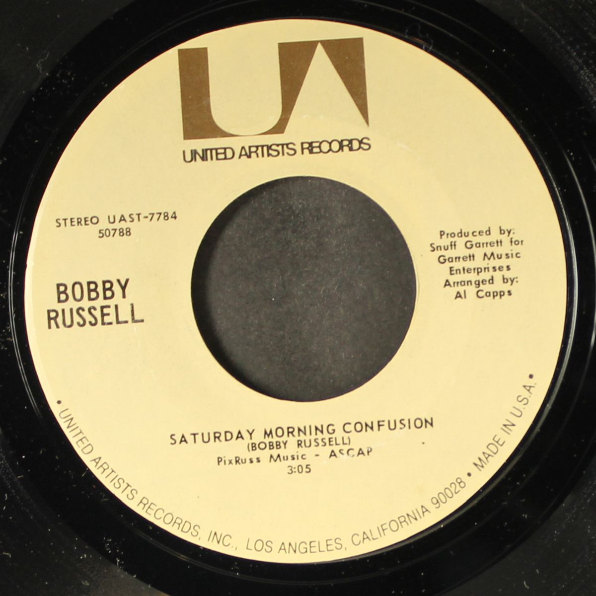 saturday morning confusion / little ole song about love by BOBBY RUSSELL