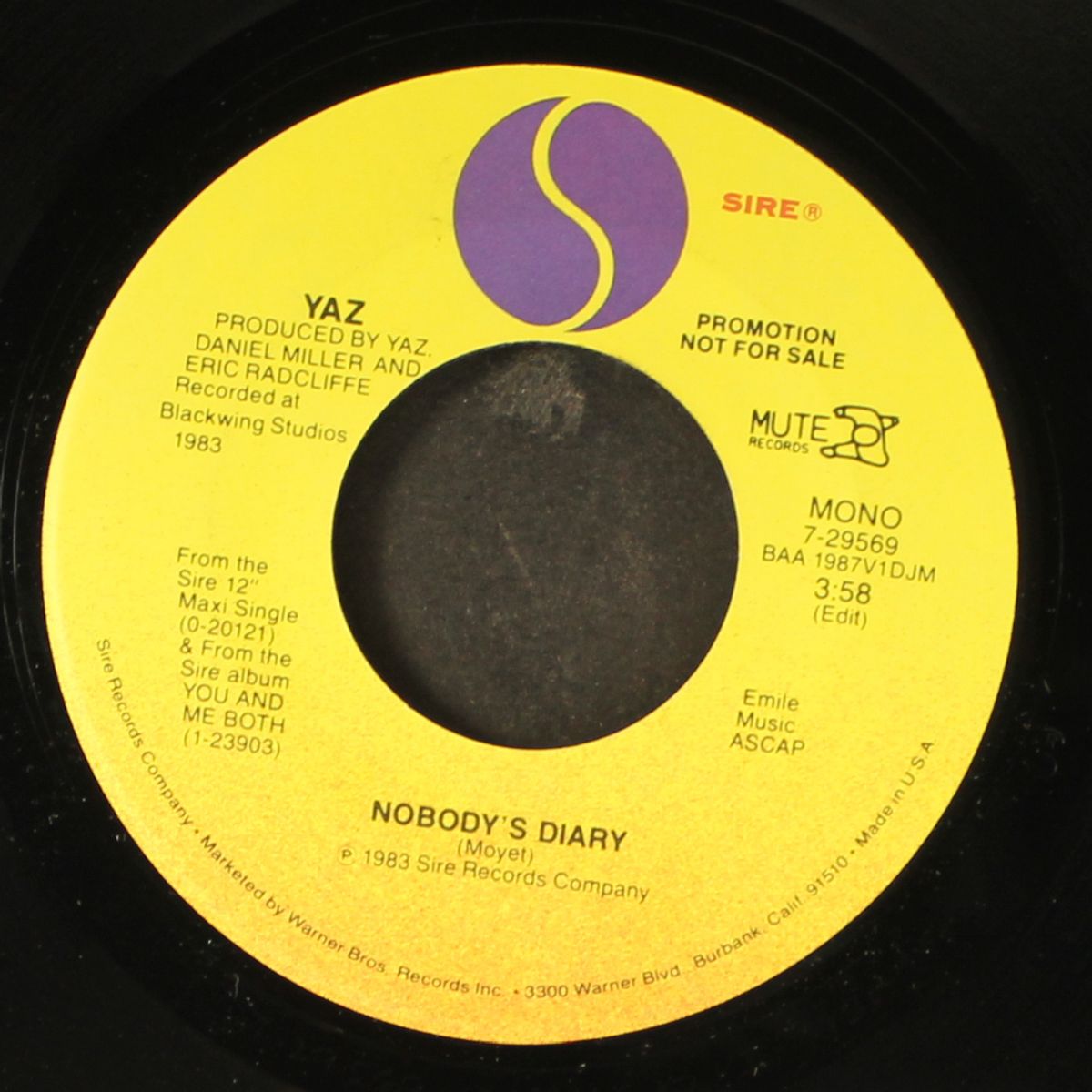 nobody's diary / mono by YAZ