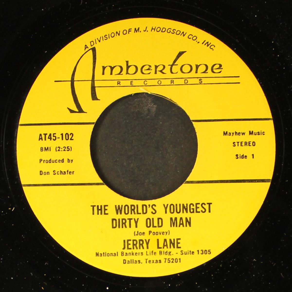 the world's youngest dirty old man / she's not yours anymore by JERRY LANE