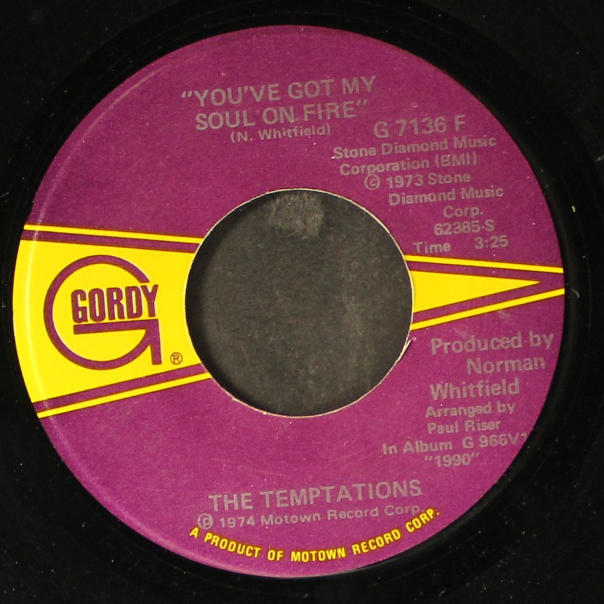 you've got my soul on fire / i need you by TEMPTATIONS