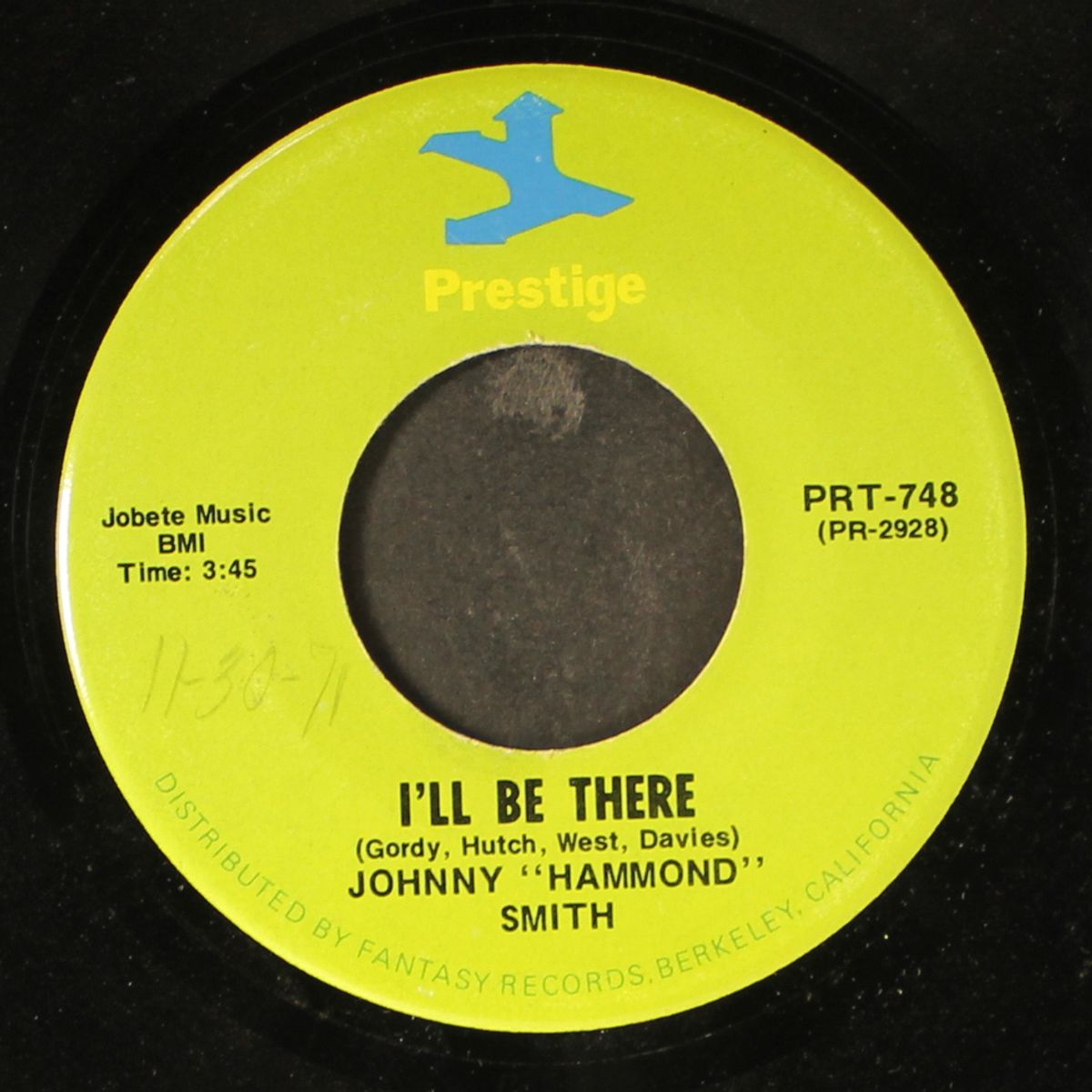smokin' kool / i'll be there by JOHNNY 'HAMMOND' SMITH