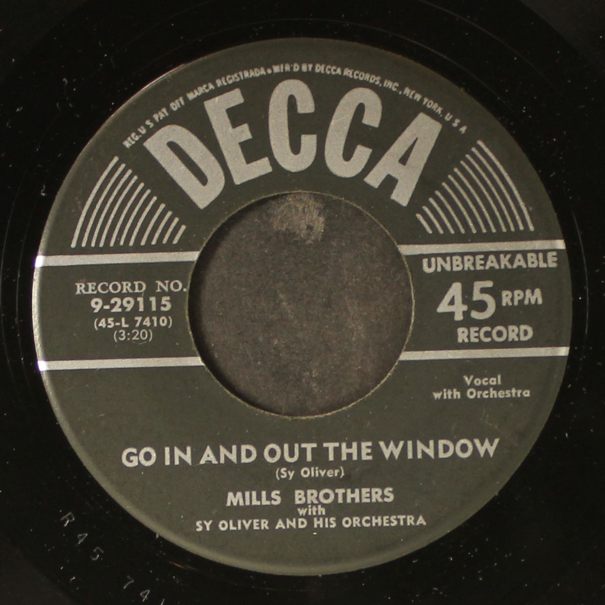 go in & out the window by MILLS BROTHERS