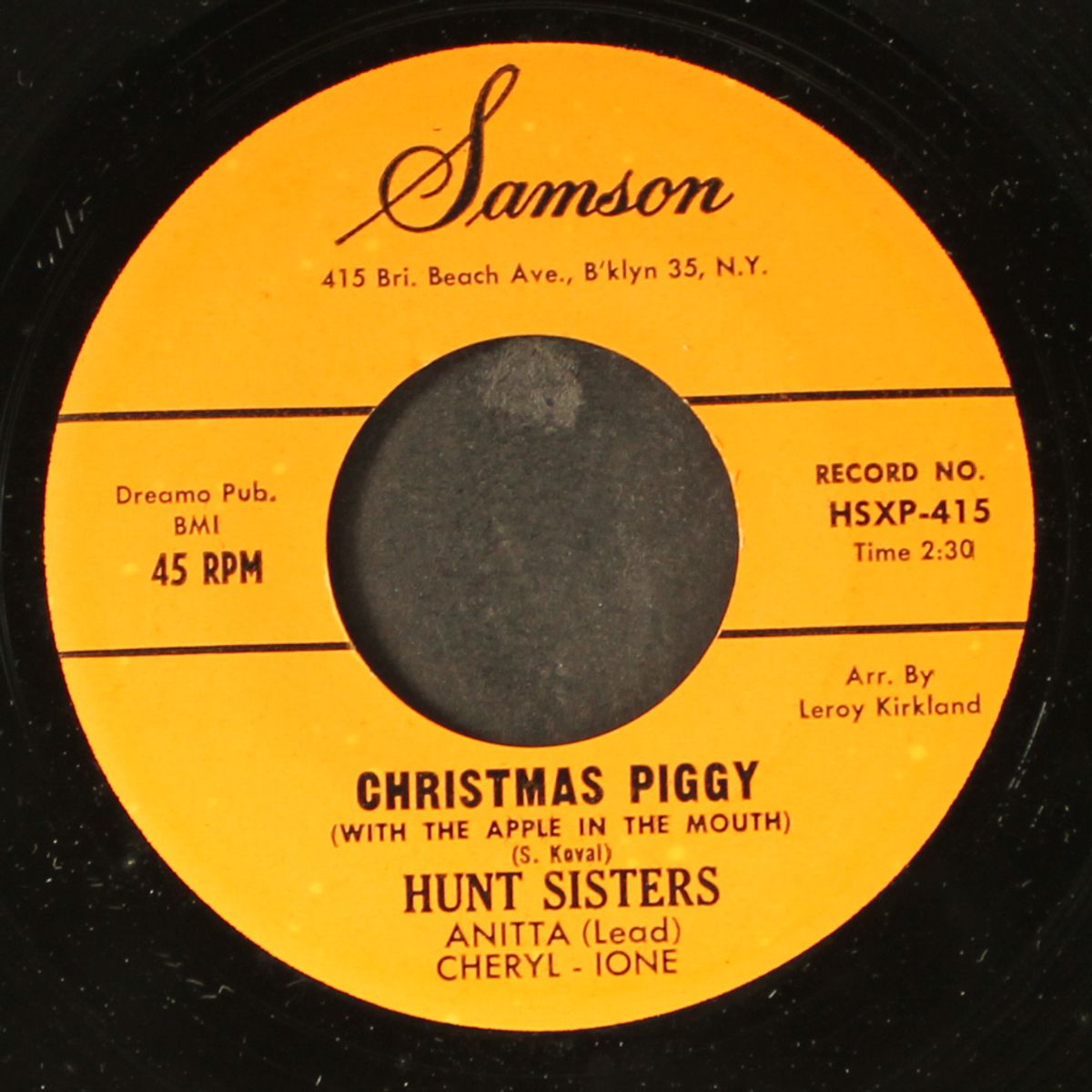 christmas piggy / silent night by HUNT SISTERS