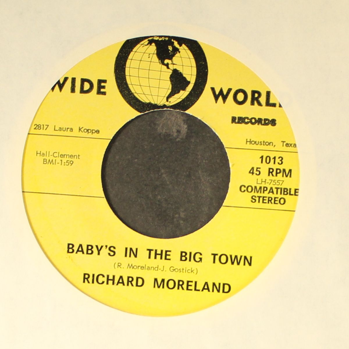 baby's in the big town by RICHARD MORELAND