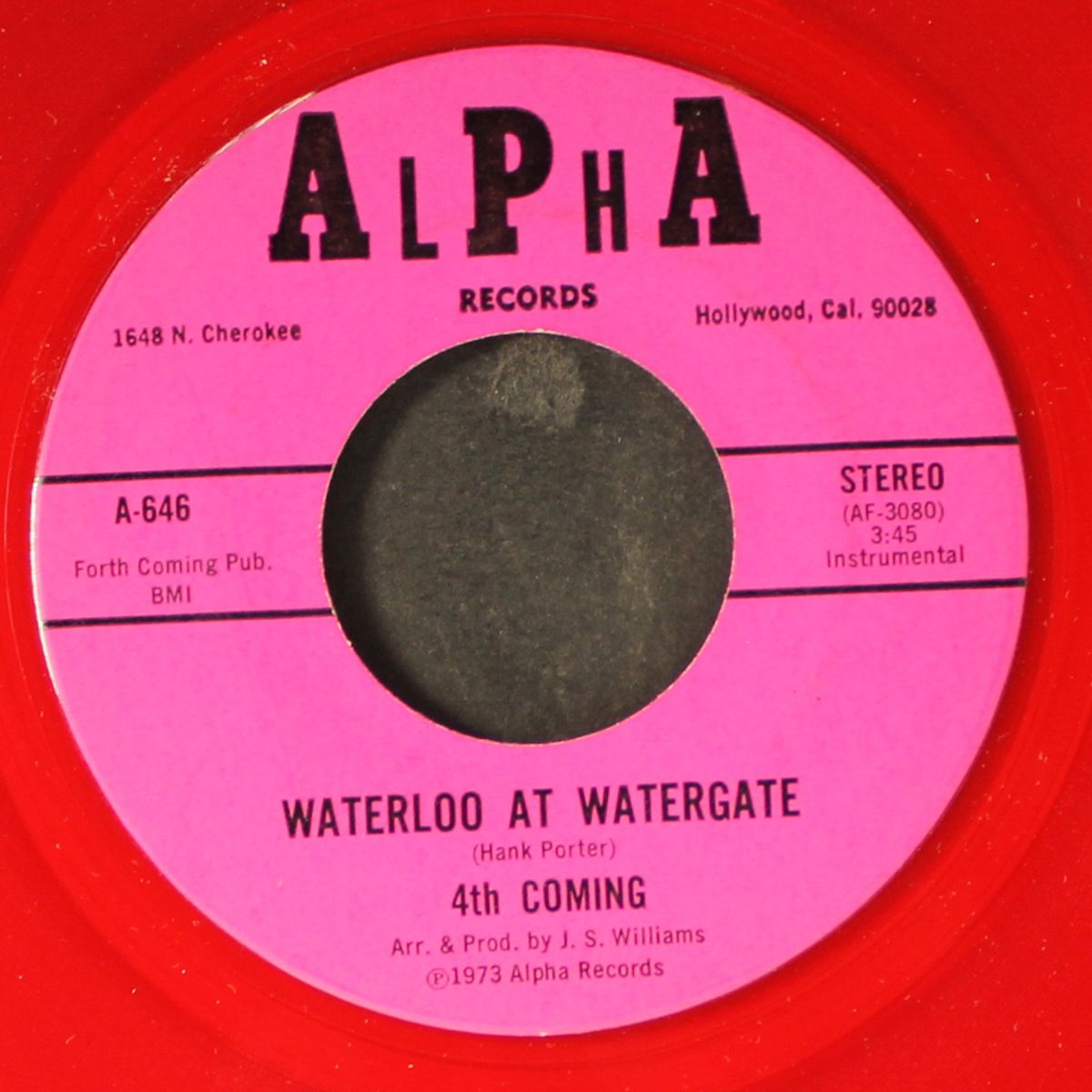 waterloo at watergate by HANK PORTER & 4TH COMING