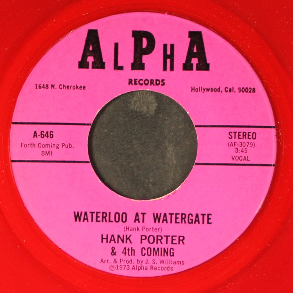 waterloo at watergate by HANK PORTER & 4TH COMING