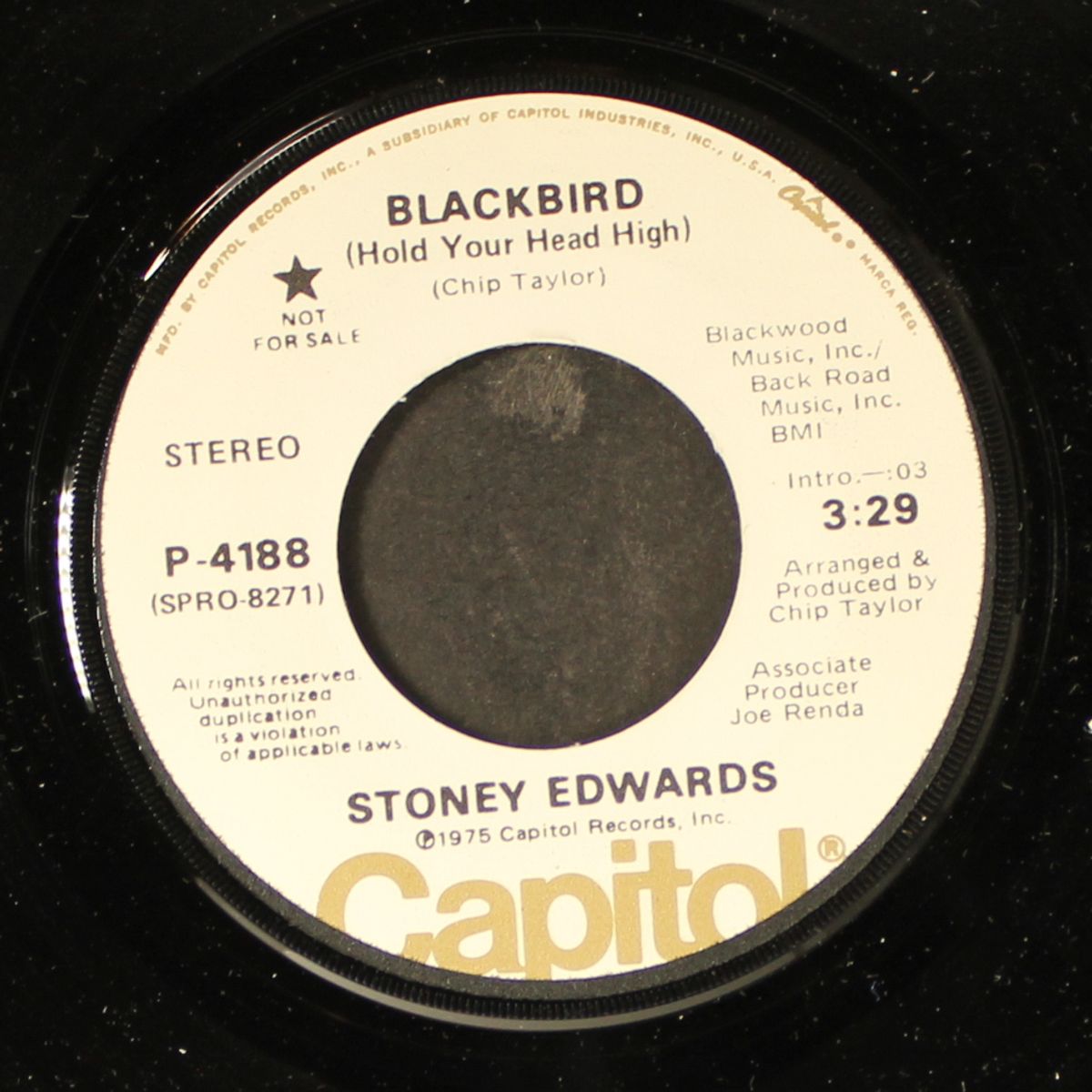 blackbird / short by STONEY EDWARDS