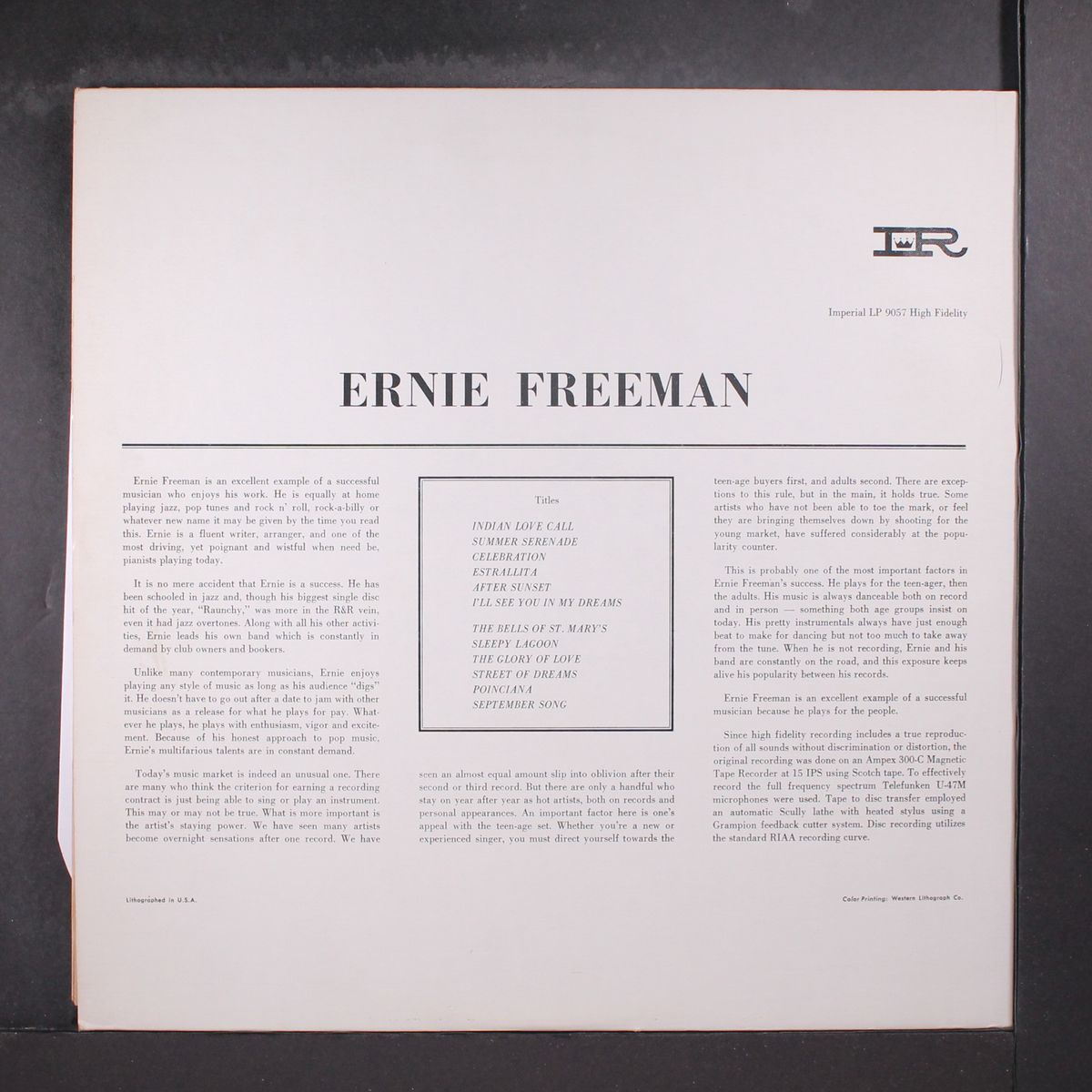 plays dreaming with freeman by ERNIE FREEMAN