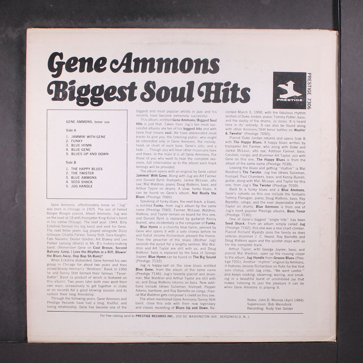 biggest soul hits by GENE AMMONS
