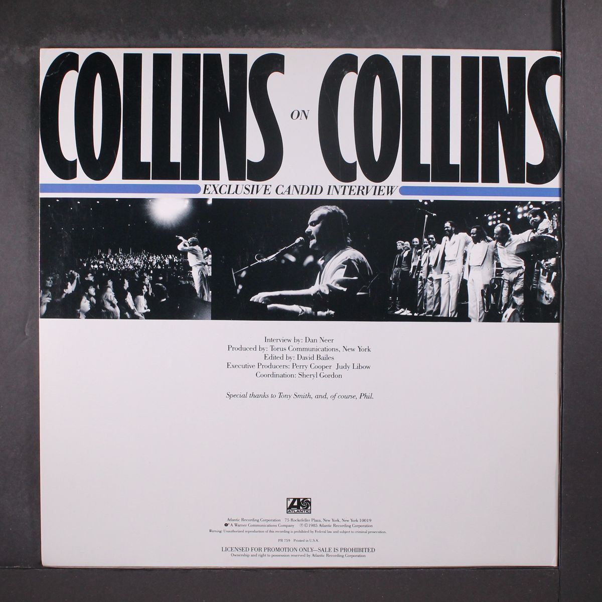 on collins by PHIL COLLINS