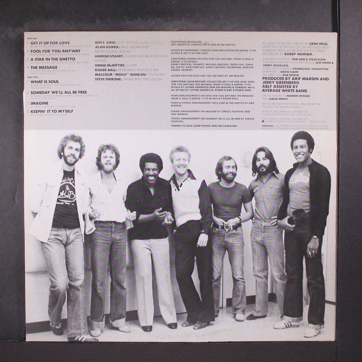 benny and us by AVERAGE WHITE BAND & BEN E. KING