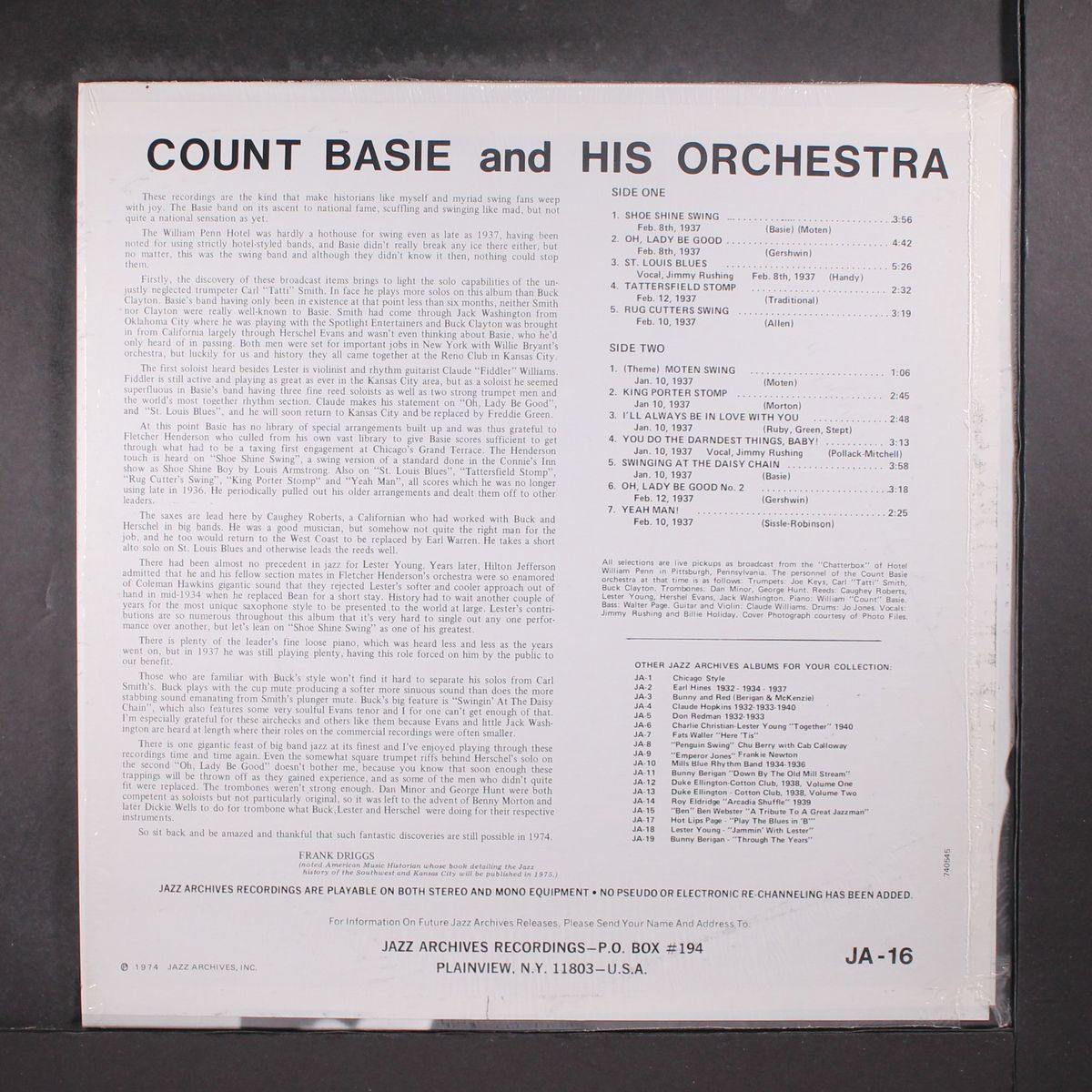 at the chatterbox by COUNT BASIE