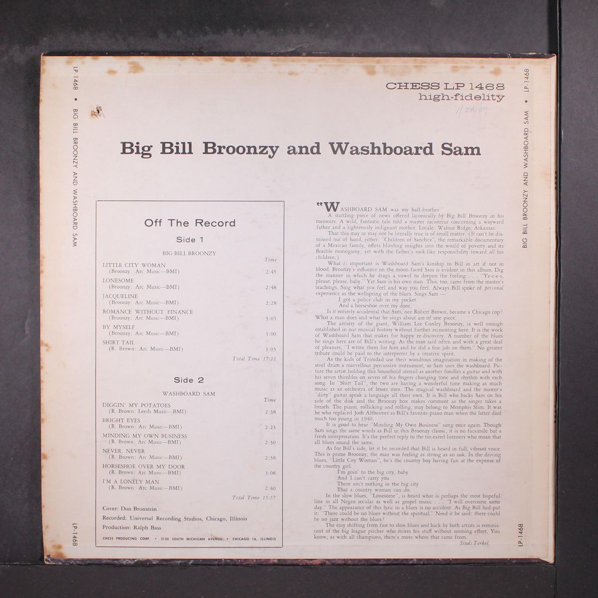 big bill broonzy & washboard sam by BIG BILL BROONZY & WASHBOARD SAM