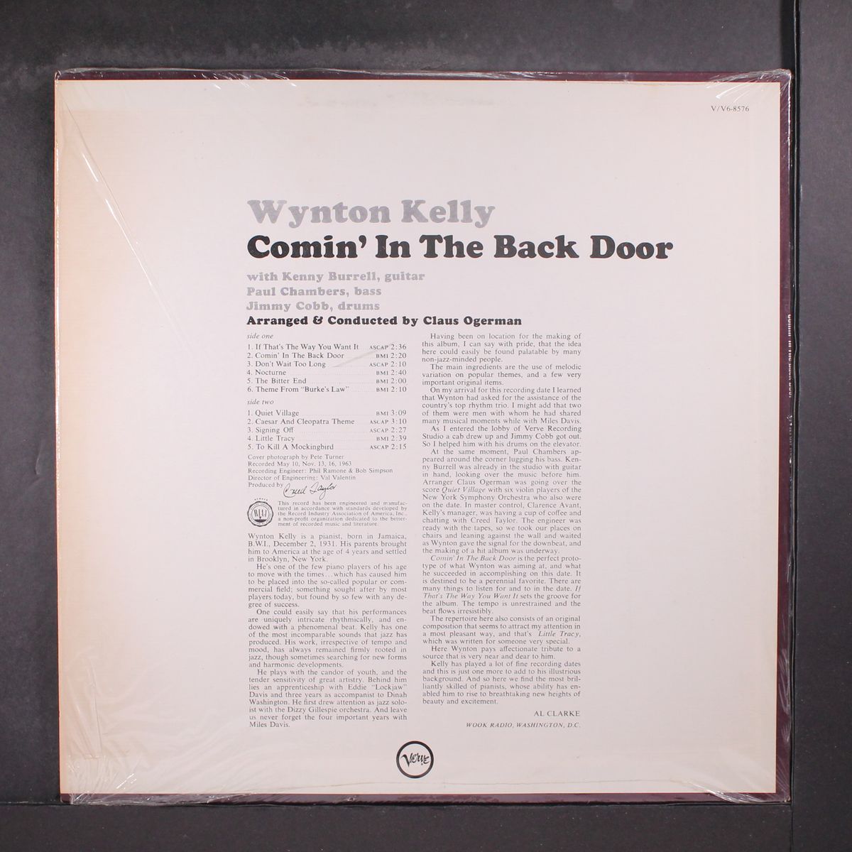 comin' in the back door by WYNTON KELLY