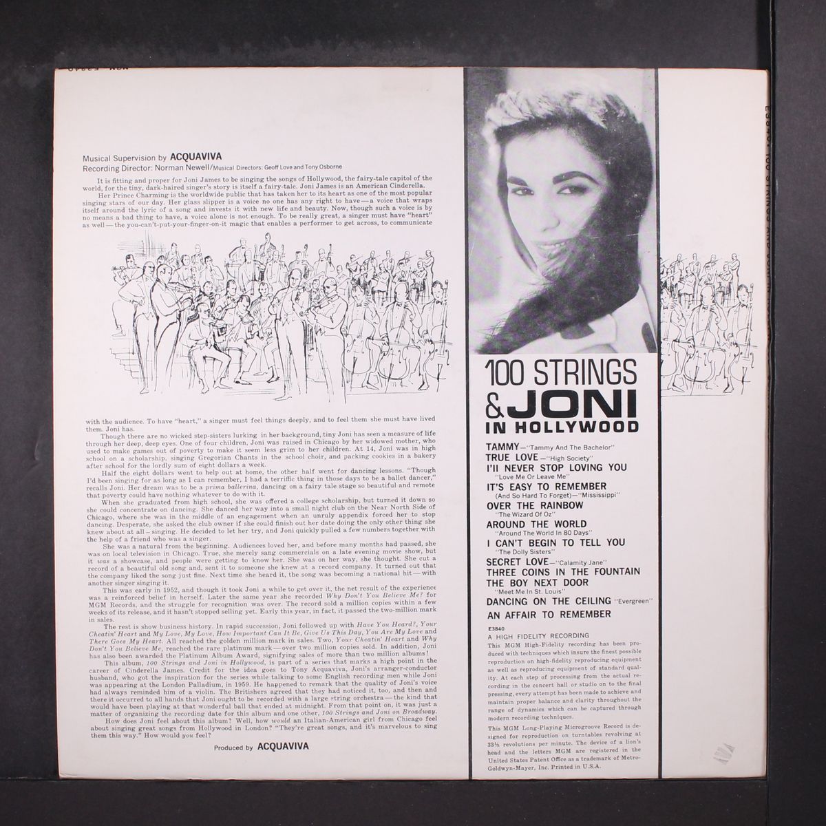 100 strings & joni in hollywood by JONI JAMES