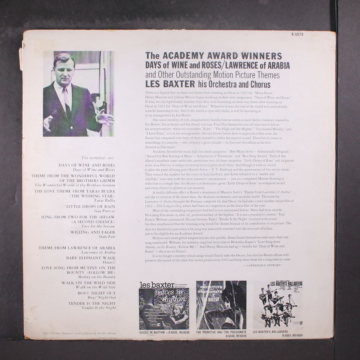 the academy award winners by LES BAXTER