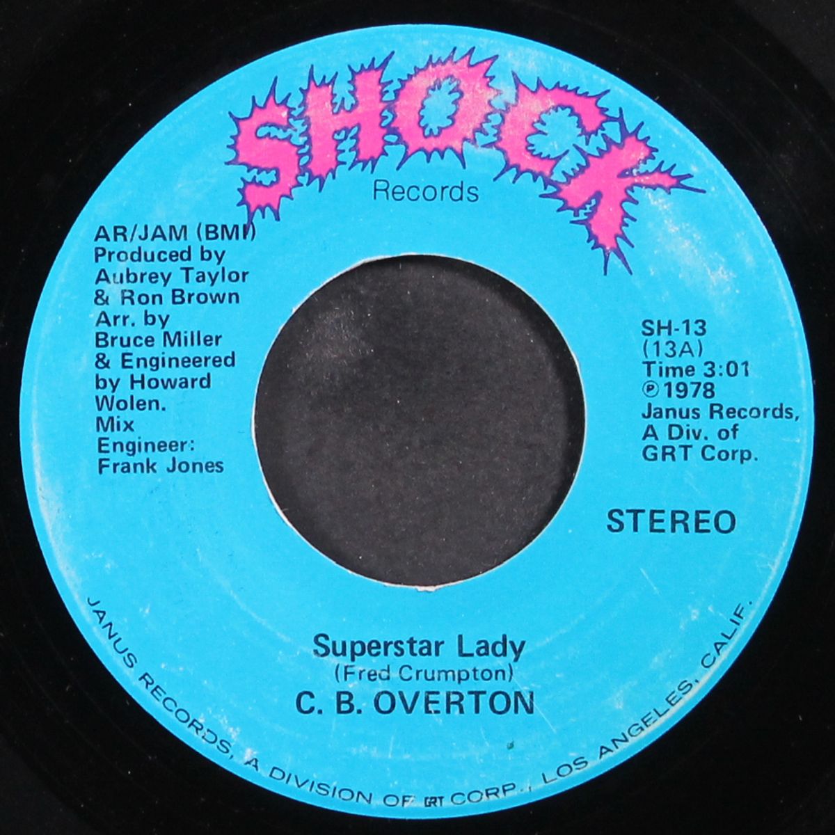 superstar lady / when it rains it pours by C.B. OVERTON