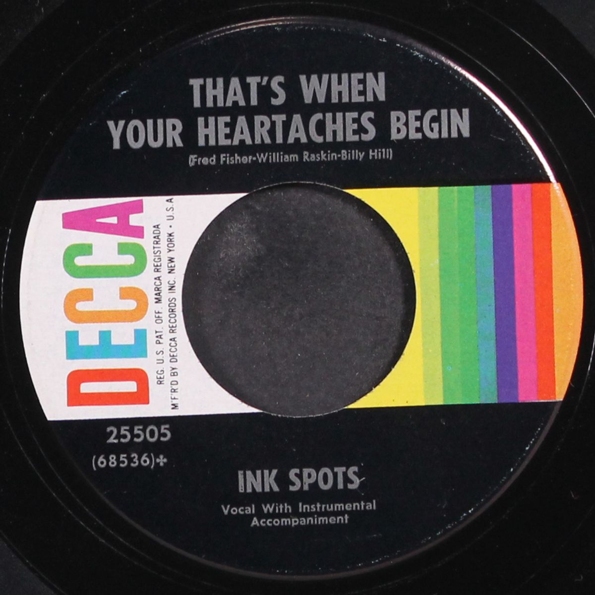 it's a sin to tell a lie / that's when your heartaches begin by INK SPOTS