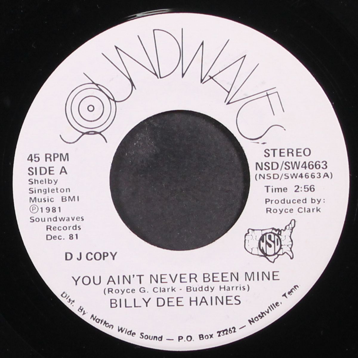 you ain't never been mine / same by BILLY DEE HAINES