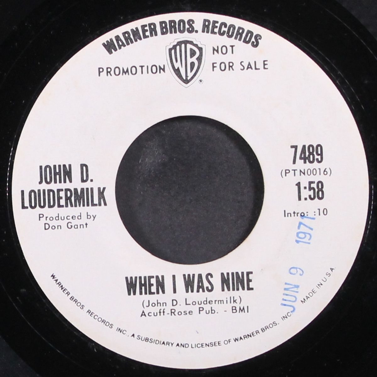 lord have mercy / when i was nine by JOHN D. LOUDERMILK